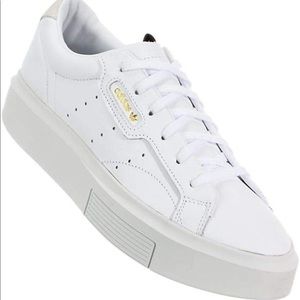 adidas Originals Super Sleek sneakers in white